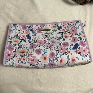 Floral makeup/travel bag
